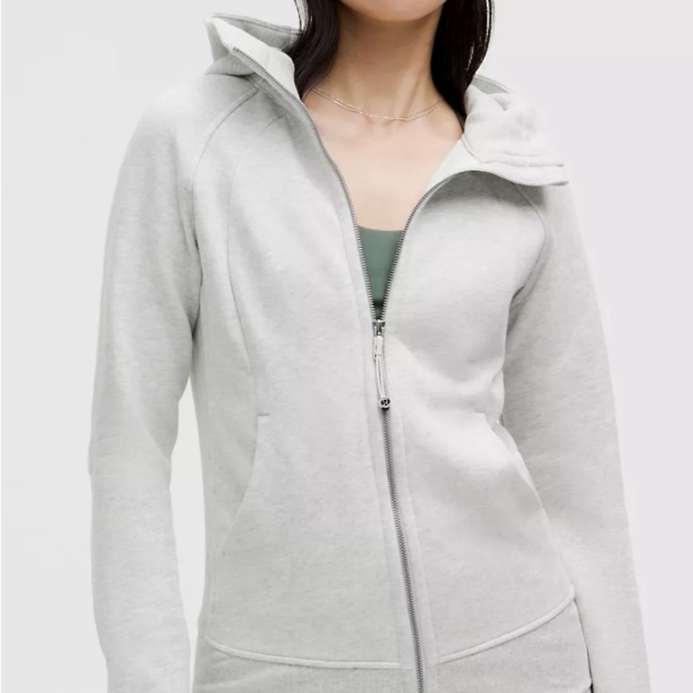 Lululemon Scuba Gray Zip-Up Hoodie